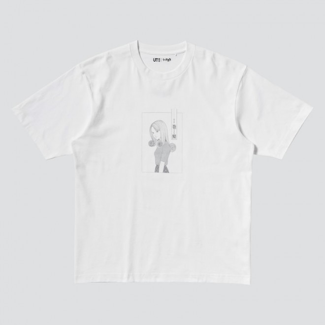 Uzumaki x UT MANGA curation UT Graphic T-Shirt (front)